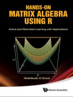 Hands on matrix algebra using r  active and motivated learning with applications 