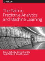 The path to predictive analytics and machine learning 