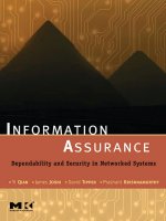 Information assurance  dependability and security in networked systems 