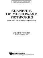 Elements of microwave networks  basics of microwave engineering 