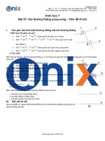 07  TLGV   hai đường thẳng song song   tiên đề ơ clit 