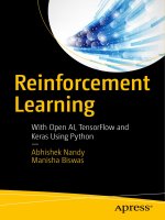 Reinforcement learning  with open AI, tensorflow and keras using python 