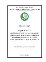 Nghiên cứu xác định mối tương quan giữa hàm lượng các kim loại đồng, chì, cadimi tích lũy trong động vật đáy không xương sống cỡ lớn và trầm tích sông Cầu (Luận văn thạc sĩ)