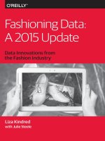 fashioning data a 2015 upate data inovation from the fashin industry 