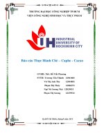 báo cáo thực hành chè caphe cacao   đh công nghiệp tp HCM 