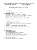 Bai tap dai   thiet ke cung cap dien xi nghiep