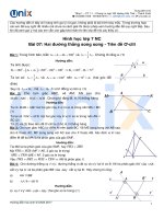 07  ĐAHS   hai đường thẳng song song   tiên đề ơ clit 