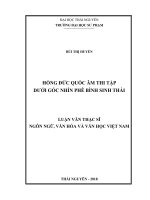 Hồng Đức Quốc âm thi tập dưới góc nhìn phê bình sinh thái (Luận văn thạc sĩ)