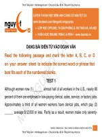 bài tập điền từ vào đoạn văn thi thpt quốc gia