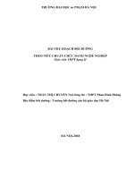 BAI_THU_HOACH BÀI THU HOẠCH BỒI DƯỠNG  THEO TIÊU CHUẨN CHỨC DANH NGHÈ NGHIỆP