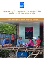 Tái định cư ở cộng đồng trong bối cảnh thiên tai và biến đổi khí hậu