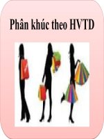 THUYẾT TRÌNH PHÂN KHÚC THỊ TRƯỜNG