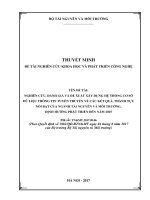 NGHIÊN CỨU, ĐÁNH GIÁ VÀ ĐỀ XUẤT XÂY DỰNG HỆ THỐNG CƠ SỞ DỮ LIỆU THÔNG TIN TUYÊN TRUYỀN VỀ CÁC KẾT QUẢ, THÀNH TỰU NỔI BẬT CỦA NGÀNH TÀI NGUYÊN VÀ MÔI TRƯỜNG