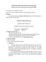 tiểu luận Phát triển chương trình giáo dục (dành cho học viên là cán bộ, giáo viên bậc phổ thông)