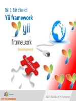 Bài 1: Bắt đầu với Yii framework