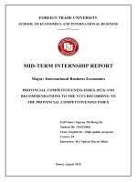 Mid-term internship report