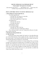 CHƢƠNG TRÌNH ĐÀO TẠO TRÌNH ĐỘ TIẾN SĨ Chuyên ngành: Vật lí nguyên tử và hạt nhân