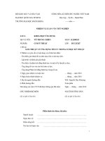 tối ưu hóa sử dụng giải thuật di truyền