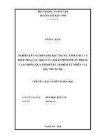 Nghiên cứu sự biến đổi đặc trưng, tính chất và hình thái cấu trúc của polyethylene tỷ trọng cao trong quá trình thử nghiệm tự nhiên tại bắc trung bộ (tt) 