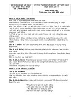 Bộ đề thi tuyển sinh vào lớp 10  môn Ngữ văn các tỉnh năm học 2018  2019