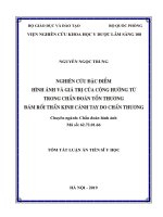Nghiên cứu đặc điểm hình ảnh và giá trị của cộng hưởng từ trong chẩn đoán tổn thương đám rối thần kinh cánh tay do chấn thương (tt) 