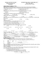 ĐỀ KIỂM TRA HK2 HÓA 9 CÓ ĐÁP ÁN