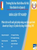 Phân tích và đề xuất giải pháp nâng cao hiệu quả kinh doanh tại Công ty Cổ phần Hạ tầng Viễn thông CMC