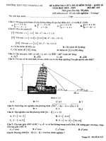 Đề kiểm tra giữa HK2 toán 10 năm 2018 – 2019 trường việt nam – ba lan – hà nội 