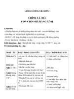 Giáo án Tiếng Việt 2 tuần 16 bài: Chính tả  Tập chép: Con chó nhà hàng xóm. Phân biệt uiuy, trch, dấu hỏidấu ngã