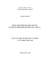 Tiếng thái trên đài phát thanh và truyền hình ở huyện phù yên sơn la 