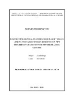 Nghiên cứu đặc điểm lâm sàng, tổn thương cơ quan đích và tình trạng kháng insulin ở bệnh nhân tăng huyết áp nguyên phát có rối loạn glucose máu lúc đói tt tiếng anh 