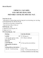 Giáo án Tiếng Việt 2 tuần 16 bài: Chính tả  Tập chép: Con chó nhà hàng xóm. Phân biệt uiuy, trch, dấu hỏidấu ngã