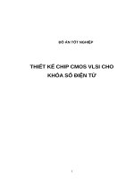 THIẾT kế CHIP CMOS VLSI CHO KHÓA số điện tử (có code)