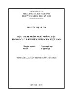 Đặc điểm ngôn ngữ pháp luật trong các bản hiến pháp của việt nam tt