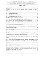 Nghiên cứu và vận dụng phương pháp cây kiến thức trong giảng dạy nhằm nâng cao chất lượng môn học những nguyên lý cơ bản của chủ nghĩa mác lênin 