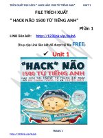 Hack Não 1500 Từ Tiếng Anh 01