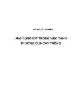 ỨNG DỤNG IOT TRONG VIỆC TĂNG TRƯỞNG của cây TRỒNG (có code)