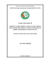 Nghiên cứu đặc điểm lý, hoá của đất trong rừng ngập mặn trồng và rừng ngập mặn tự nhiên tại bãi bồi cửa sông ba lạt 