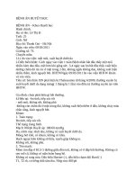 BỆNH án HUYẾT học 