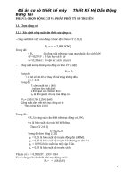 đồ án cơ sở thiết kế máy xích tải