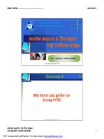Chuong 2 MO HINH CAC PHAN TU TRONG HTD