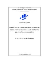 Nghiên cứu lựa chọn quy trình kích trước trong thiết kế hệ chống vách tường vây dự án nhà gia bason quận 1 