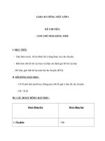 Giáo án Tiếng Việt 2 tuần 16 bài: Kể chuyện  Con chó nhà hàng xóm