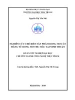 Nghiên cứu xử lý muối và sấy khô rong mơ ninh thuận để ứng dụng làm nguyên liệu thực phẩm 