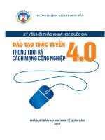 KỶ YẾU HỘI THẢO KHOA HỌC QUỐC GIA ĐÀO TẠO TRỰC TUYẾN TRONG THỜI KỲ CÁCH MẠNG CÔNG NGHIỆP 4.0
