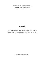 Ỷ YẾU HỘI NGHỊ KHOA HỌC CÔNG NGHỆ LẦN THỨ 11 PHÂN BAN KỸ THUẬT HÀNG KHÔNG – HÀNG HẢI