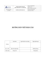 hướng dẫn viết báo cáo