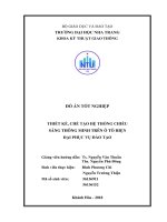 Thiết kế, chế tạo hệ thống chiếu sáng thông minh trên ô tô hiện đại phục vụ đào tạo 