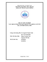 Xác định tính năng kỹ thuật của động cơ ô tô zil 130 trên băng thử 