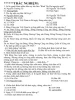 Đề ôn LS ĐL cuối kì 1 lớp 5